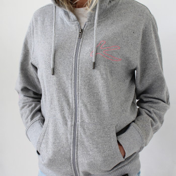 Sweat zippé à capuche
