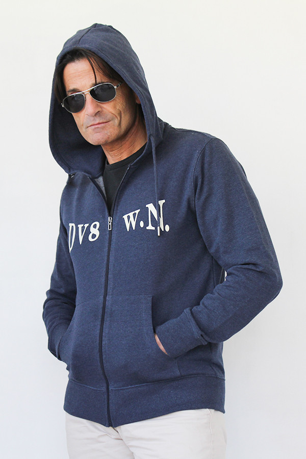 NAVY ZIPPED SWEATSHIRT 60% Recycled Cotton / 40% Recycled Polyester