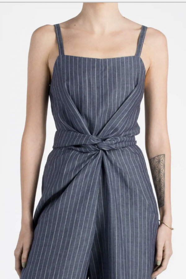 Jumpsuit with straps. 100% linen