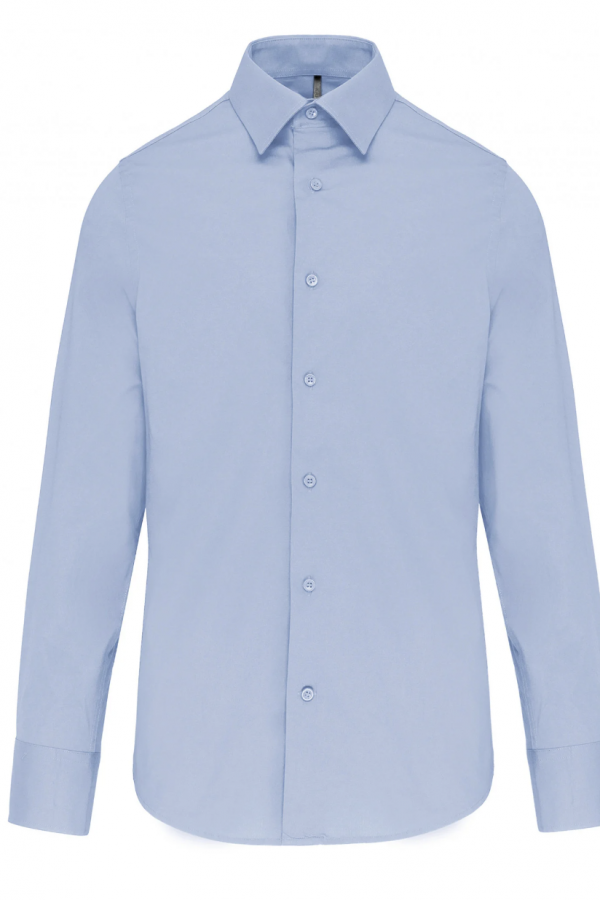 LONG-SLEEVED COTTON/ELASTHANE SHIRT. 97% ECO-RESPONSIBLE COTTON / 3% ELASTANE.