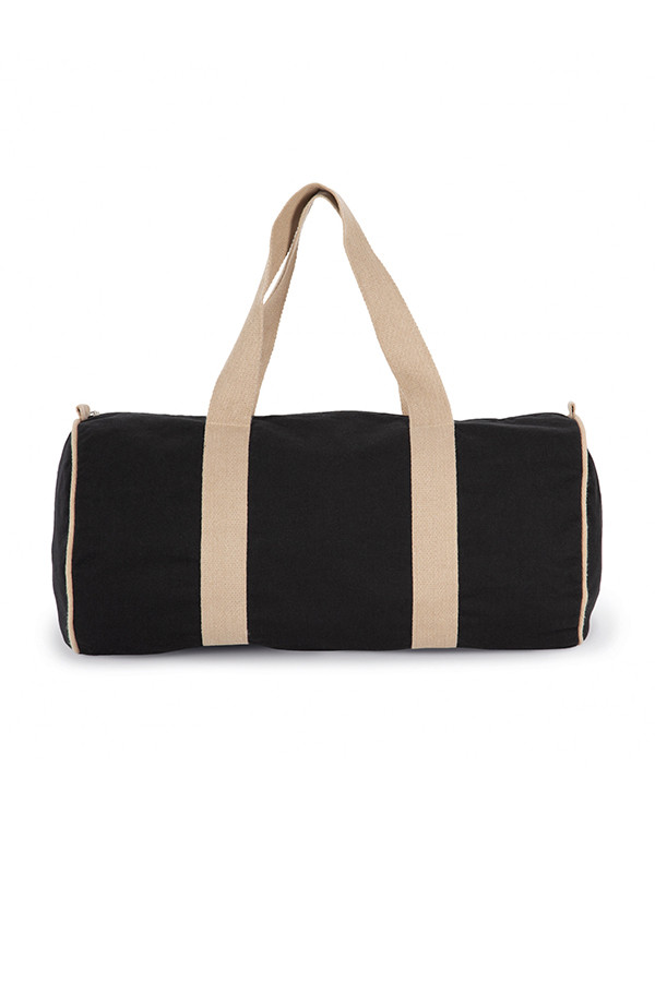 Recycled Black Duffel Bags 67% recycled cotton / 30% recycled polyester / 3% other fibers