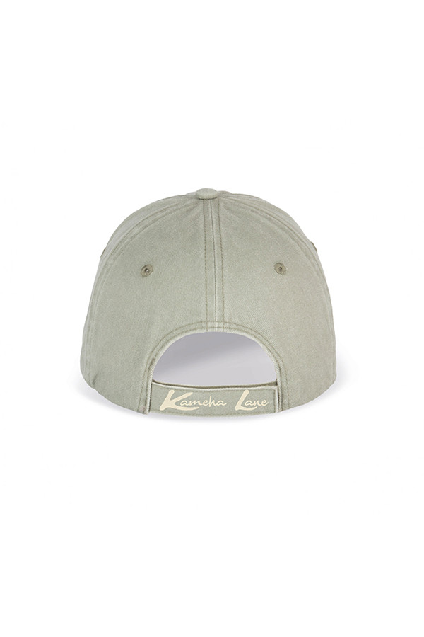 Faded khaki cap 100% organic cotton