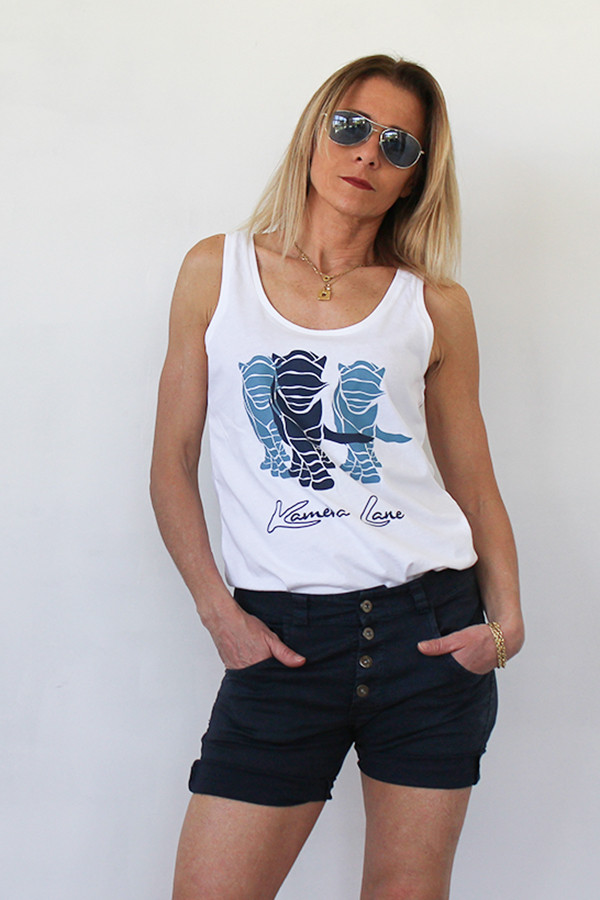 Women's Tank Top White 100% organic cotton