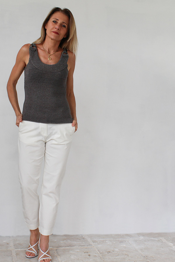 Mineral Gray Trousers 98% Organic cotton / 2% elastane