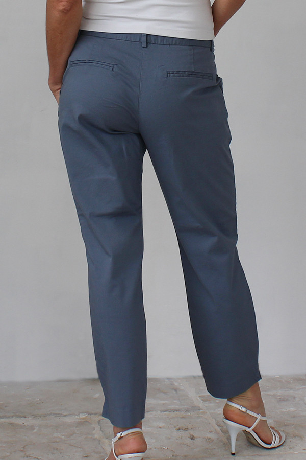 Pantaloni grigio minerale 98% cotone biologico / 2% elastan