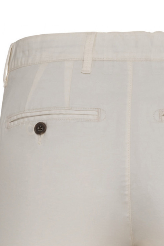 Pantaloni avorio 98% cotone biologico / 2% elastan