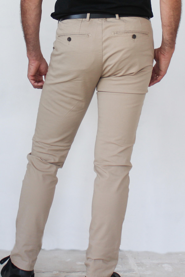Pantaloni di sabbia 98% cotone biologico / 2% elastan