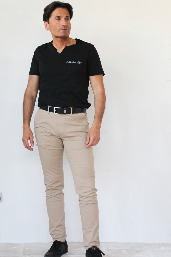 Pantaloni di sabbia 98% cotone biologico / 2% elastan