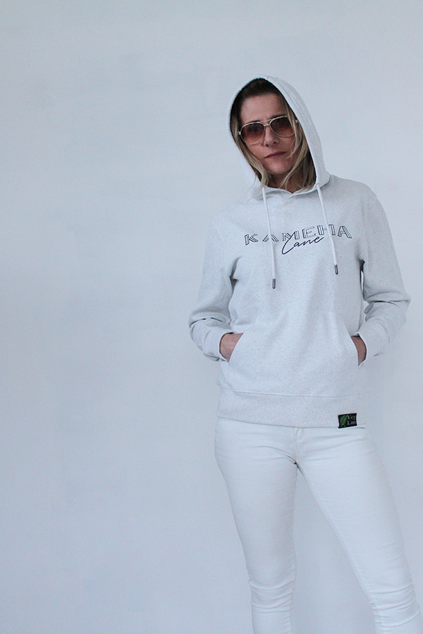 CREME HOODIE 60 % recycelte baumwolle / 40 % recycelter polyester