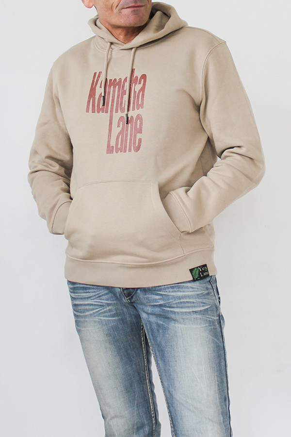 SWEAT A CAPUCHE SAND 85% coton bio et 15% polyester recyclé post-consumer