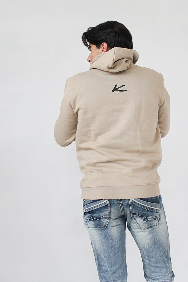 SWEAT A CAPUCHE SAND 85% coton bio et 15% polyester recyclé post-consumer