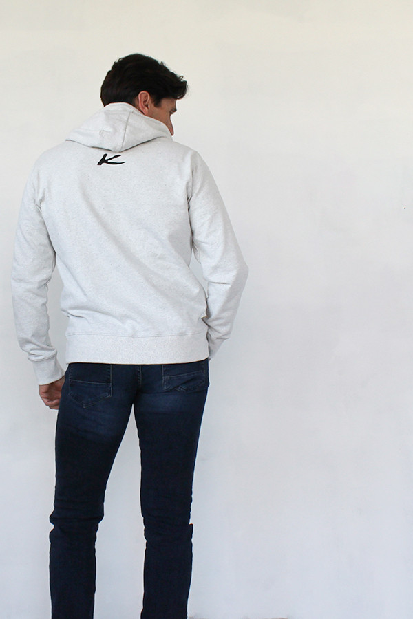 100% RECYCLED CREAM HOODIE 55% Cotton / 45% Polyester