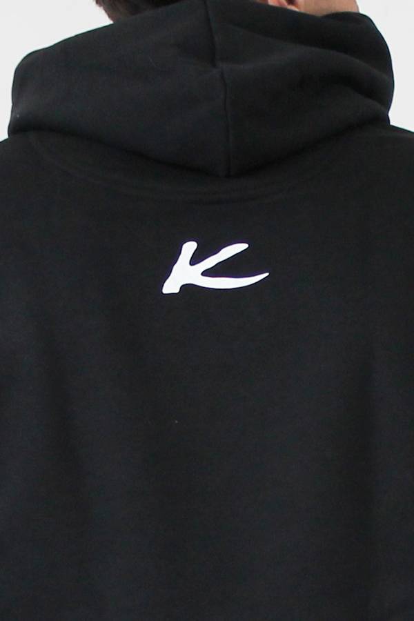 BLACK HOODIE 85% organic cotton and 15% post-consumer recycled polyester