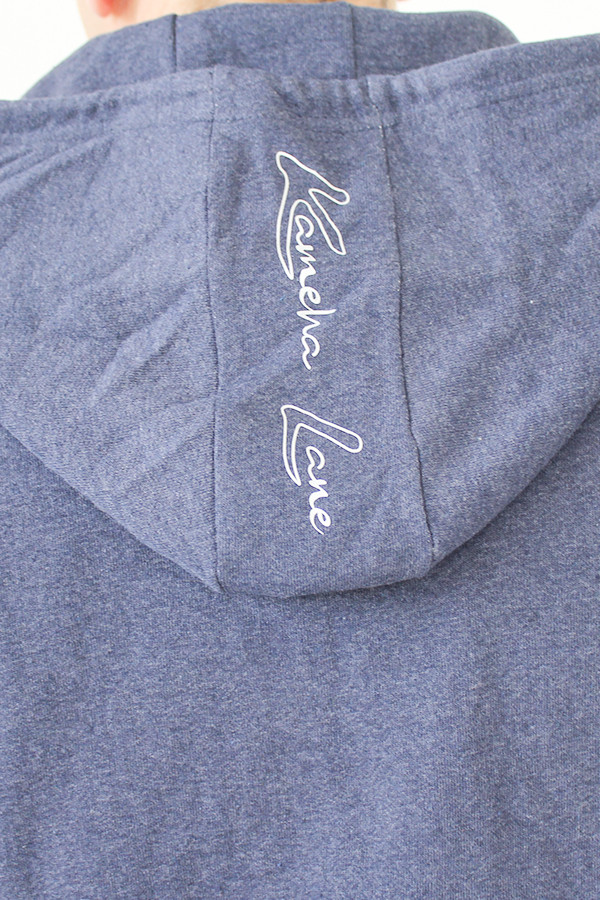 ZIPPED SWEATSHIRT 100% RECYCLED NAVY 60% recycled cotton / 40% recycled polyester