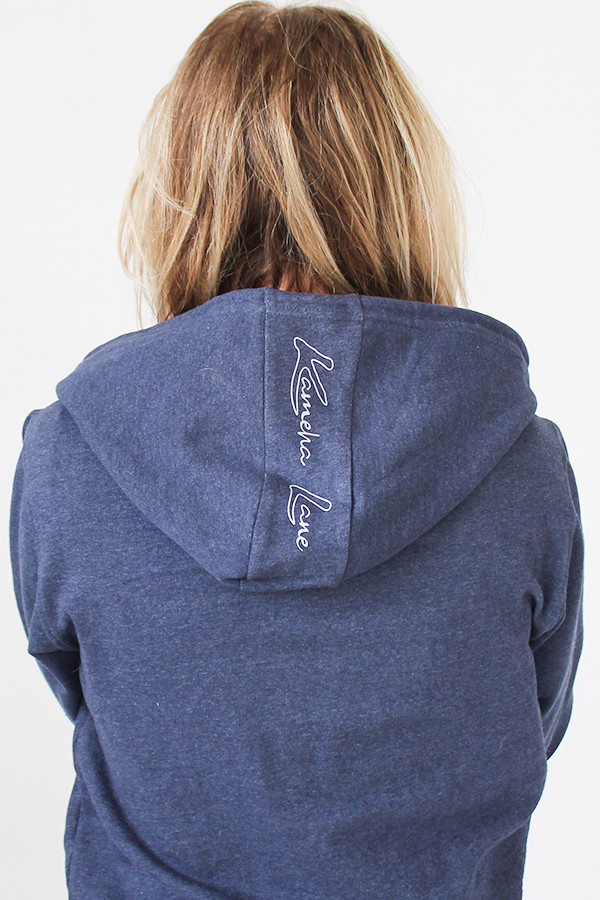 SWEAT ZIPPE NAVY 60% de coton recyclé / 40% de polyester recyclé