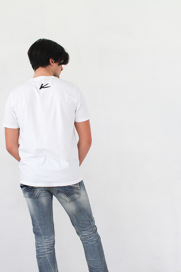 T-SHIRT BLANC 80% coton biologique / 20% polyester recyclé post-consumer