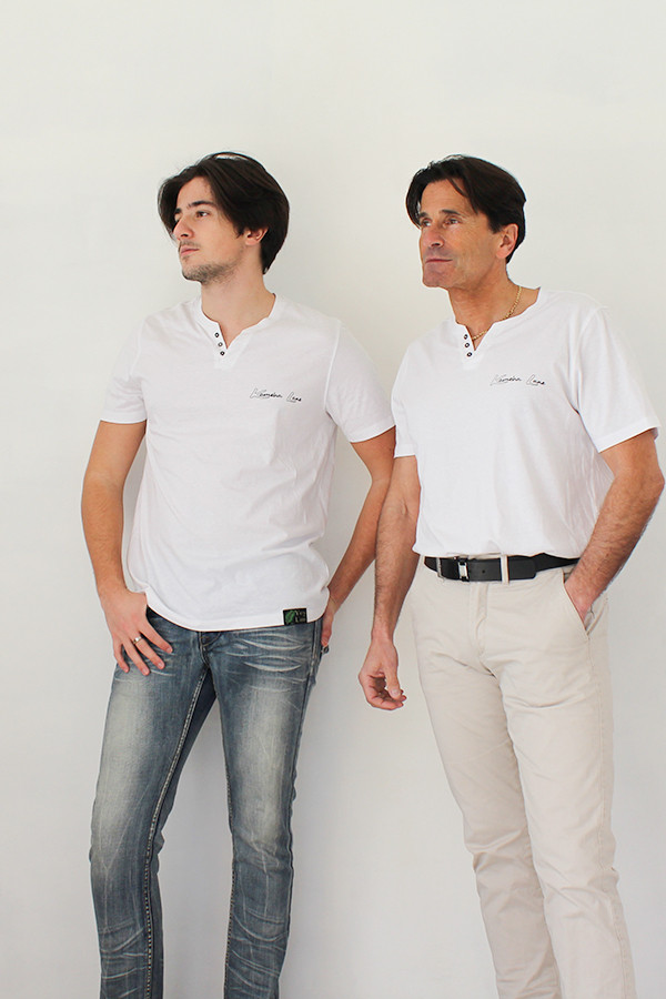 WEISSES T-SHIRT 80 % bio-baumwolle / 20 % recyceltes post-consumer-polyester