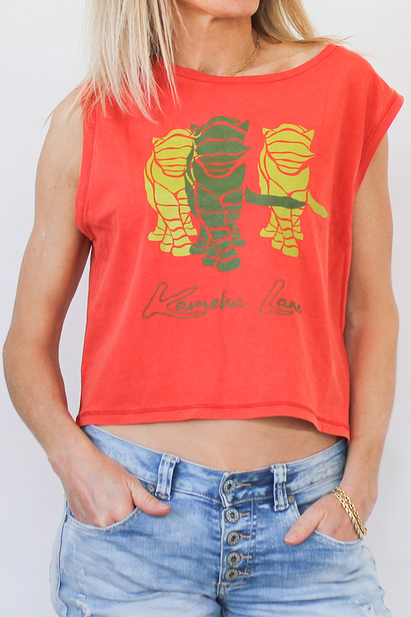 PAPRIKA CROPPED T-SHIRT 100% organic cotton