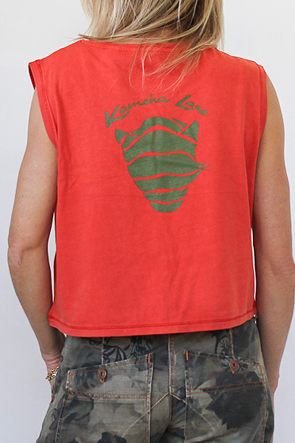 PAPRIKA CROPPED T-SHIRT 100% organic cotton