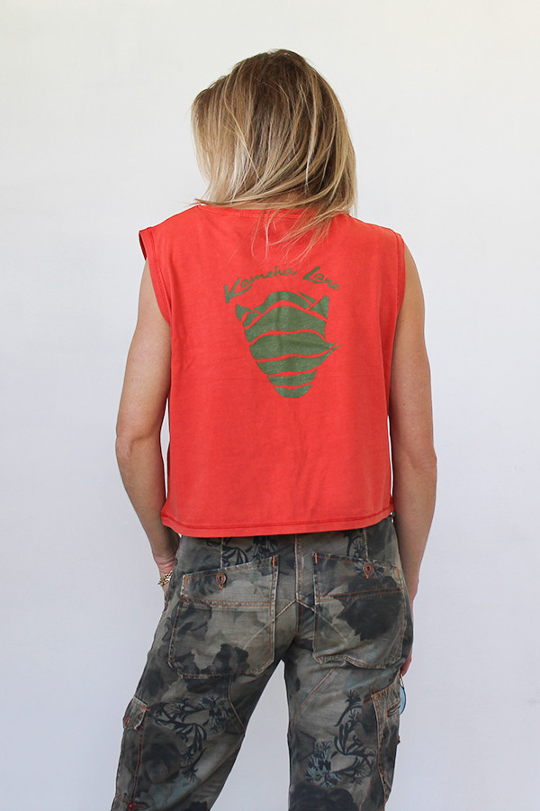 PAPRIKA CROPPED T-SHIRT 100% organic cotton