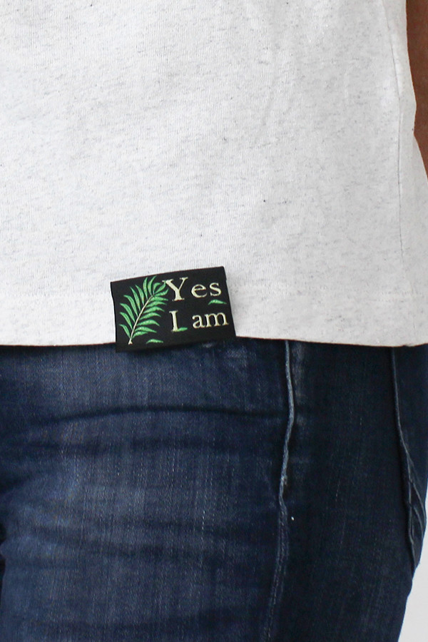 CREAM T-SHIRT 60% RECYCLED COTTON AND 40% RECYCLED POLYESTER