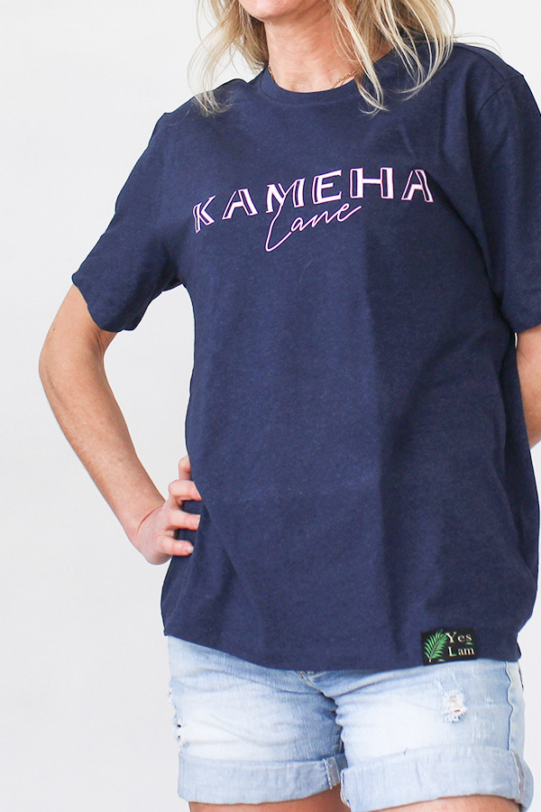 NAVY T-SHIRT 60% recycled cotton and 40% recycled polyester