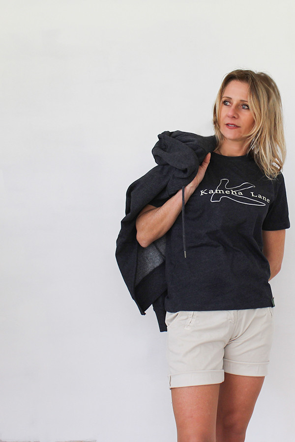 CHARCOAL T-SHIRT 60% RECYCLED COTTON AND 40% RECYCLED POLYESTER