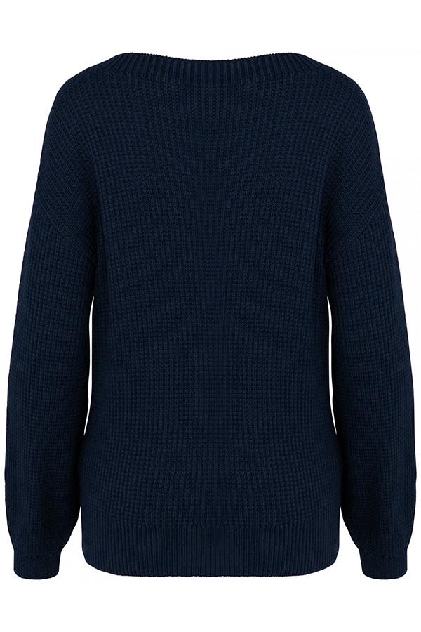 Pull en laine Mérinos responsable 50% coton biologique / 50% laine mérinos responsable RWS (Responsible Wool Standard)