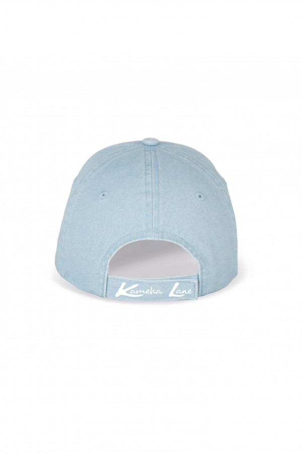 Casquette Bleu délavée 100% coton biologique