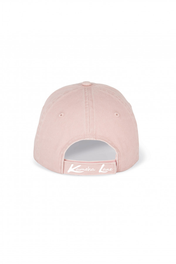 Faded pink cap 100% organic cotton