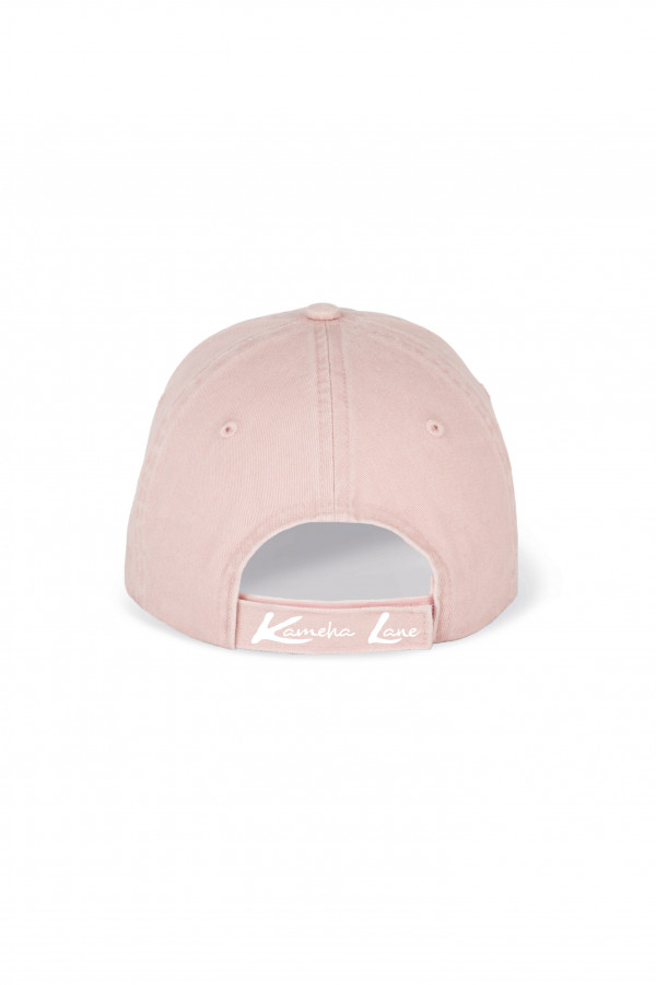 Gorra rosa desteñida 100% algodón orgánico