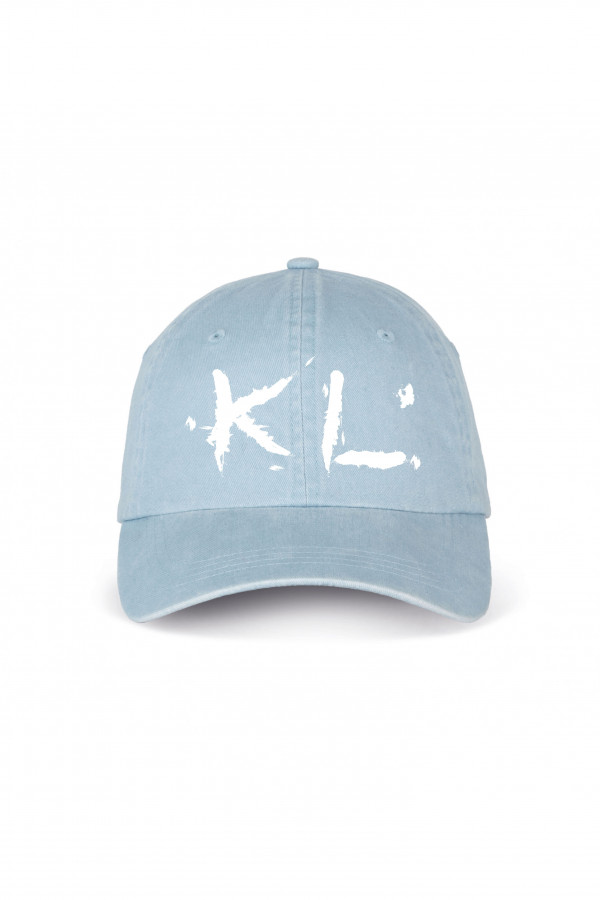 Faded blue cap 100% organic cotton