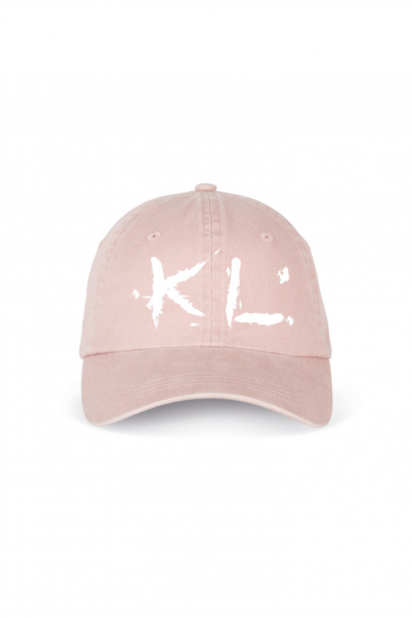 Faded pink cap 100% organic cotton