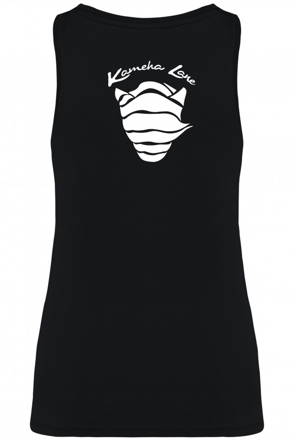 Damen-Tanktop Schwarz 100 % bio-baumwolle.