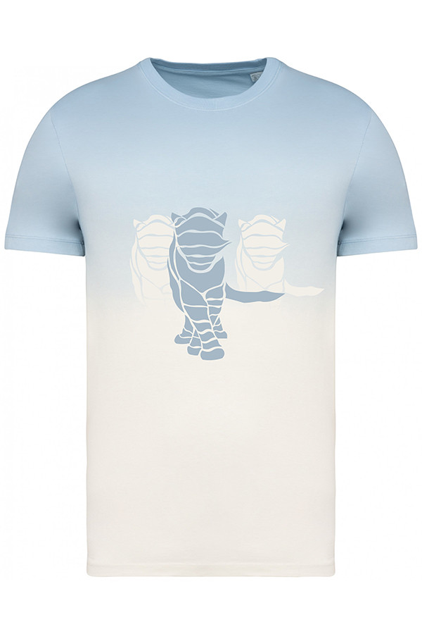 LIGHT BLUE T-SHIRT 100% Organic cotton