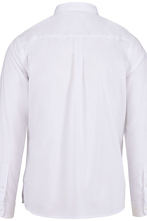 Camisa de sarga de algodón lavado para hombre 100% algodón orgánico