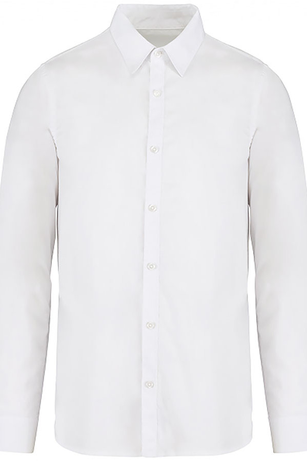 Chemise délavée en coton twill homme 100% coton biologique