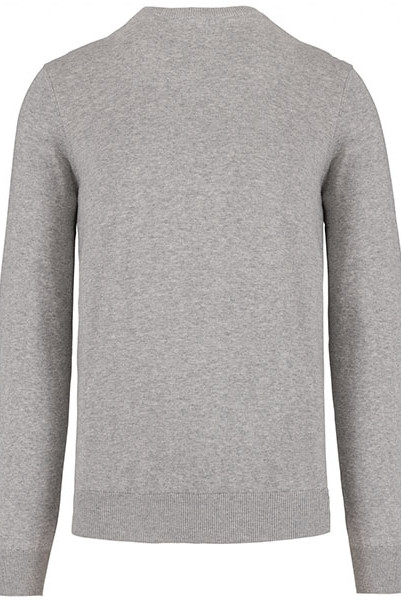 Men's round neck sweater 100% organic cotton
