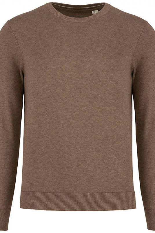 Men's round neck sweater 100% organic cotton