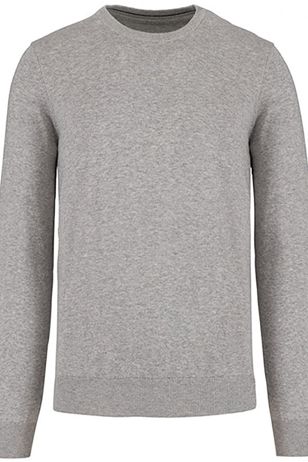 Men's round neck sweater 100% organic cotton