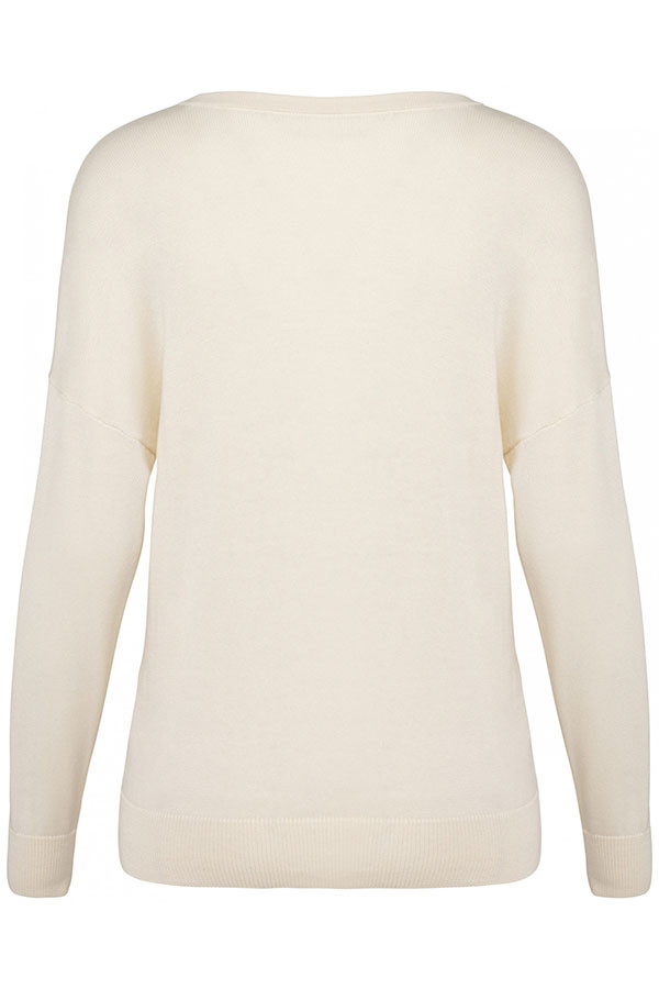Pull col V Lyocell TENCEL™ femme. 50% coton biologique / 50% Lyocell TENCEL™*