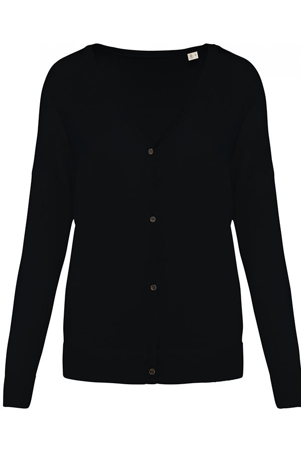 Cardigan avec Lyocell TENCEL™ femme. 50% coton biologique / 50% Lyocell TENCEL™*