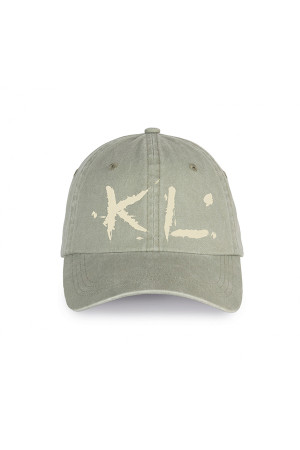 Faded khaki cap 100% organic cotton