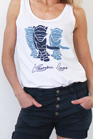 Women's Tank Top White 100% organic cotton