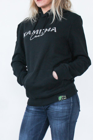 BLACK HOODIE 85% organic cotton and 15% post-consumer recycled polyester