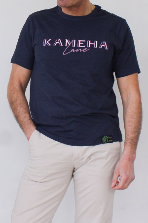 100% RECYCLED NAVY T-SHIRT 60% pre-consumer recycled cotton and 40% post-consumer recycled polyester