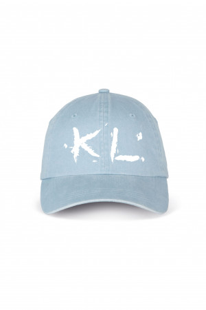 Faded blue cap 100% organic cotton