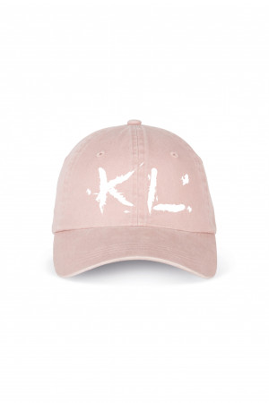 Casquette rose délavée 100% coton biologique