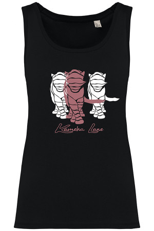 Women's Tank Top Black 100% organic cotton.