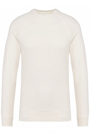 Maglia raglan da donna senza scritta. 85% cotone organico e 15% poliestere riciclato post-consumo.